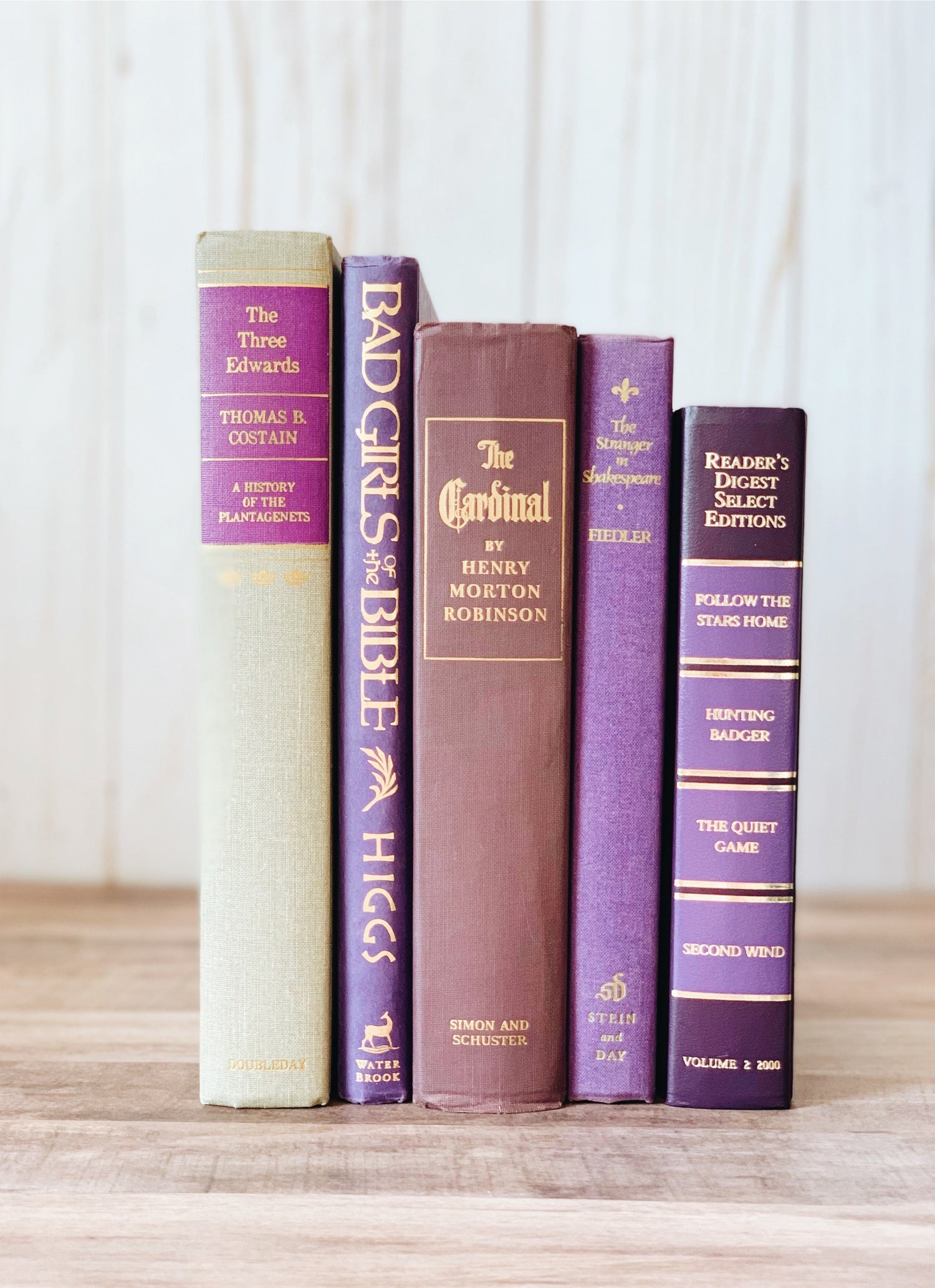Purple Vintage Book Bundles