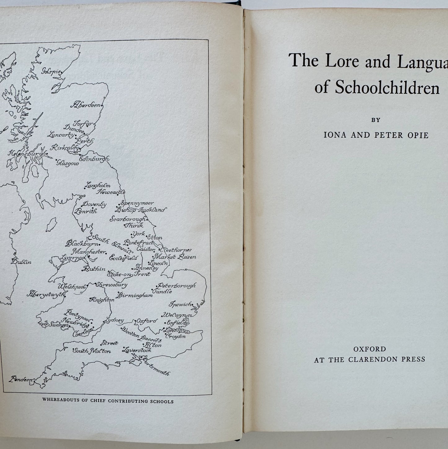 Lore and Language of School Children - Oxford University Press - 1960 Hardcover