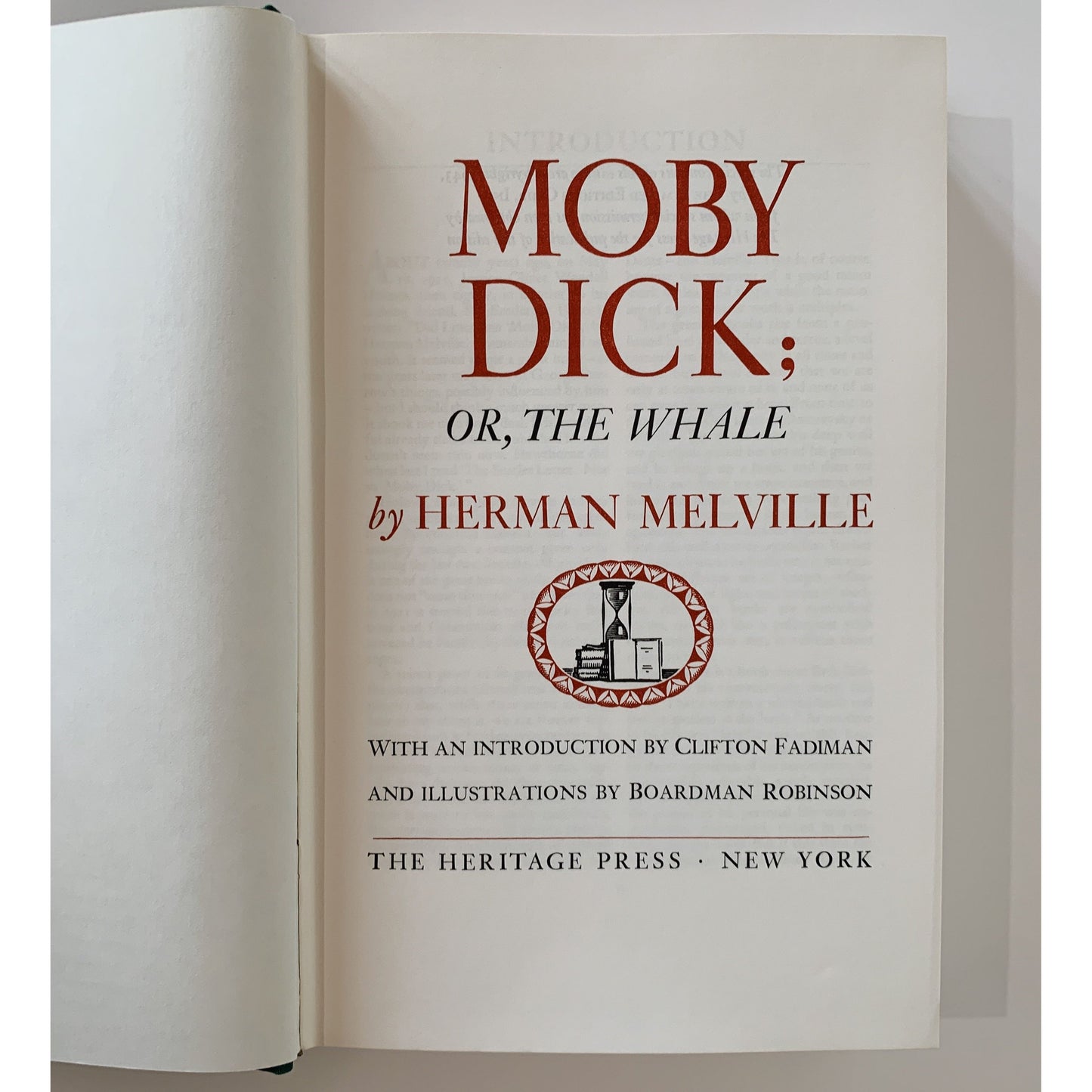 Moby Dick, Heritage Press Slipcased Edition, 1943