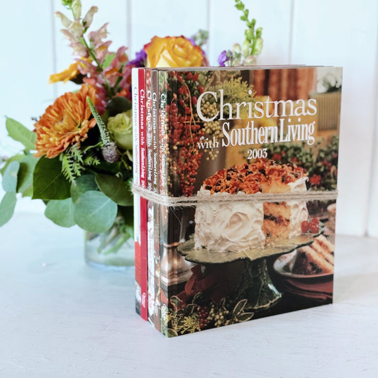 Southern Living Christmas Book Bundle, Vintage and Modern