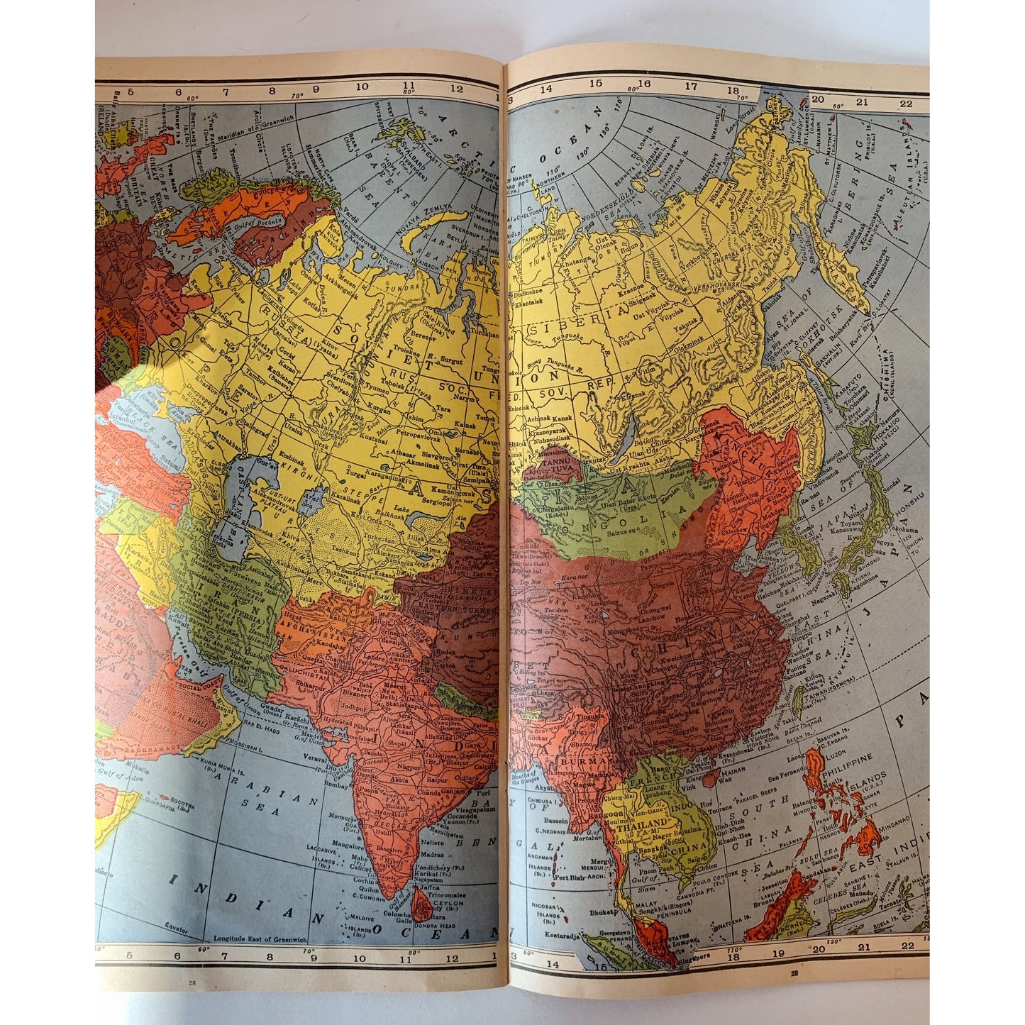 Firestone World Atlas, 1944, Rand McNally,