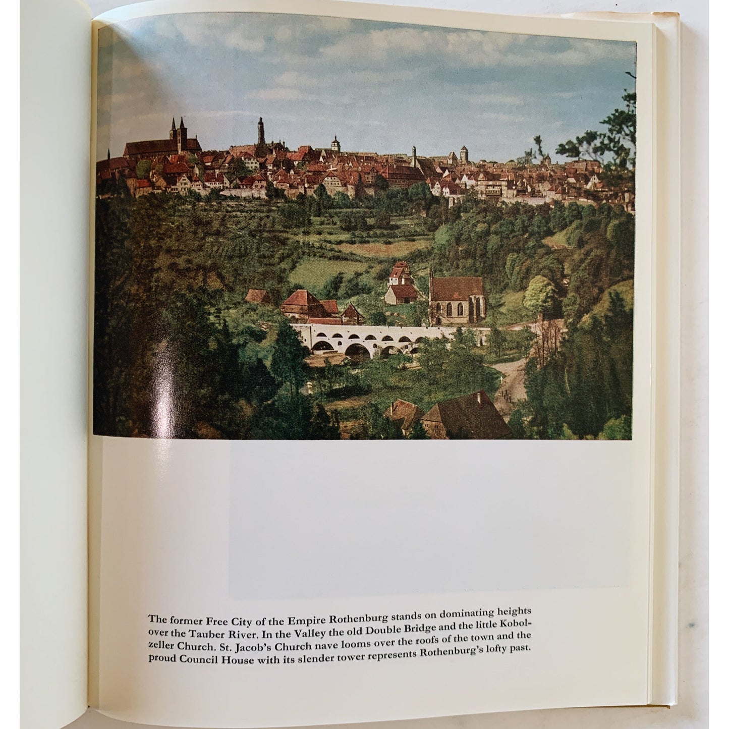 Rothenburg Over the Tauber, 1977, 40 Color Pictures and Map, German Tourist Book