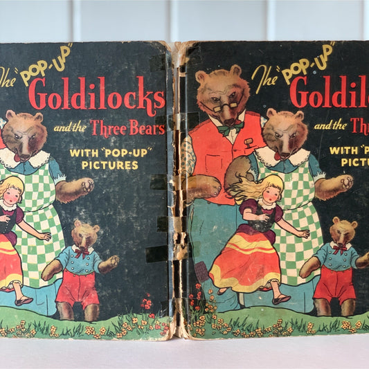 The Pop-Up Goldilocks & Three Bears Book- Blue Ribbon Press Lentz- 1934