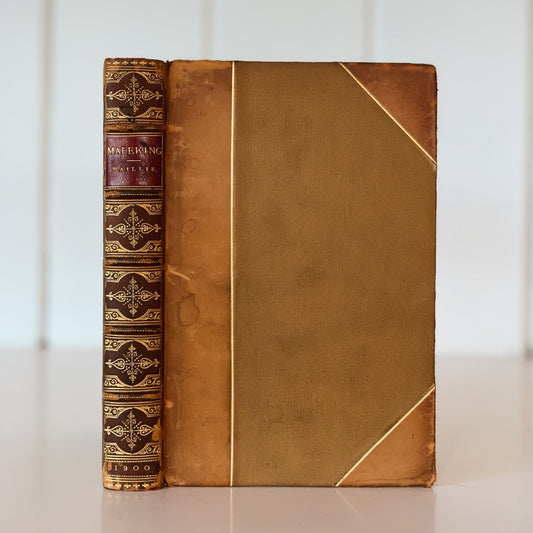 Mafeking: A Diary of the Siege, Major F D Baillie, Illustrated, 1900, Leather Bound
