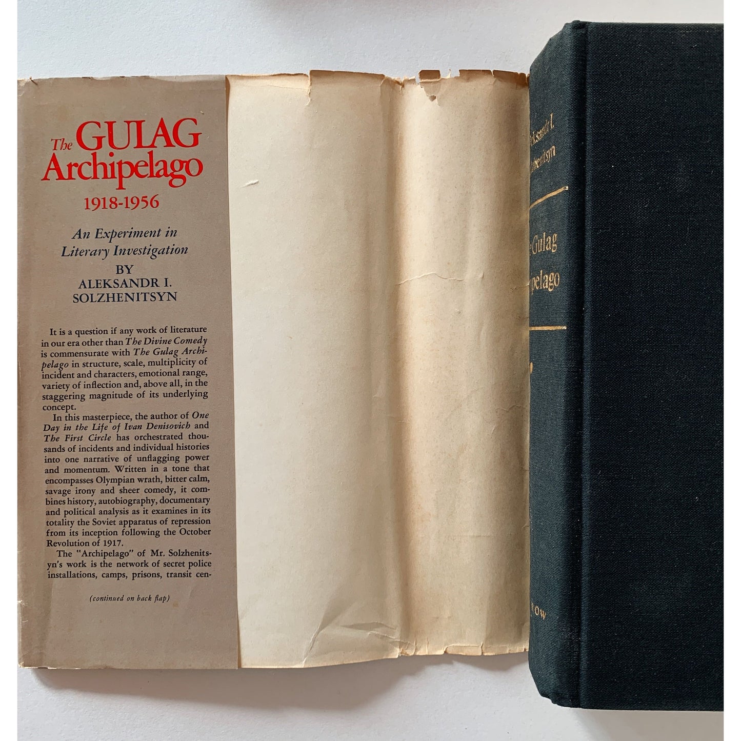 The Gulag Archipelago, First Edition, 1973 Hardcover