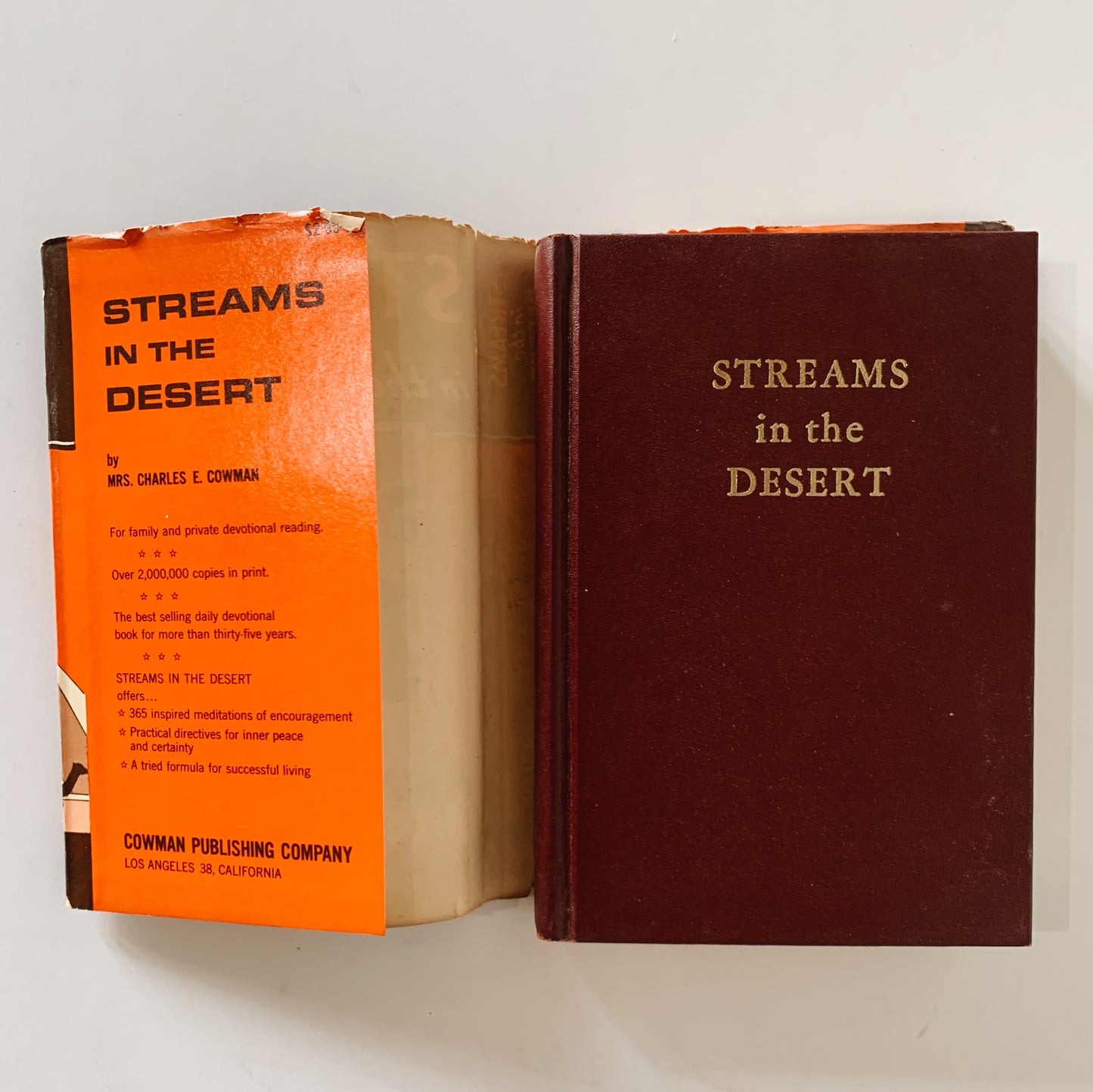 Streams in the Desert, Vintage Daily Devotional, 52nd Printing, 1965, Hardcover with DJ