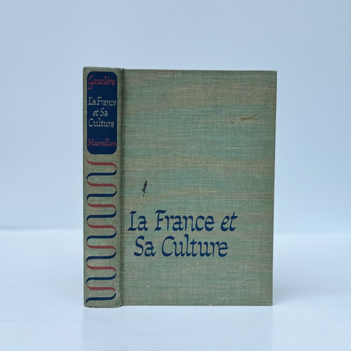 La France et sa Culture, 1943 French Textbook, Green Hardcover