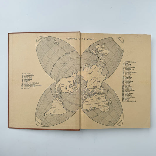 Regions and Nations of the World, 1951, Oversized Illustrated School Book