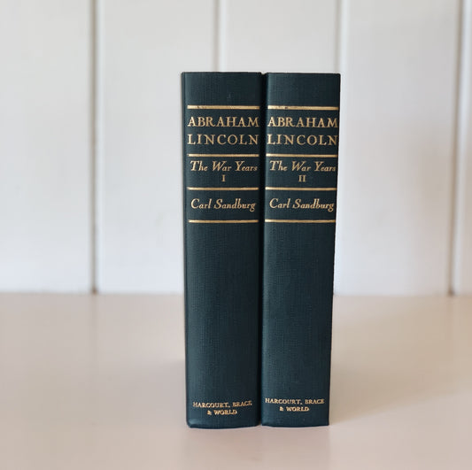 Abraham Lincoln The War Years, Carl Sandburg, 1939 Volumes I and II