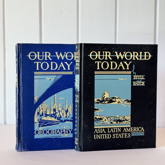 Our World Today, Mid Century Geography School Book Set