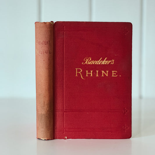 Badeker's Rhine From Rotterdam to Constance, Handbook For Travelers, 1900, Color Maps