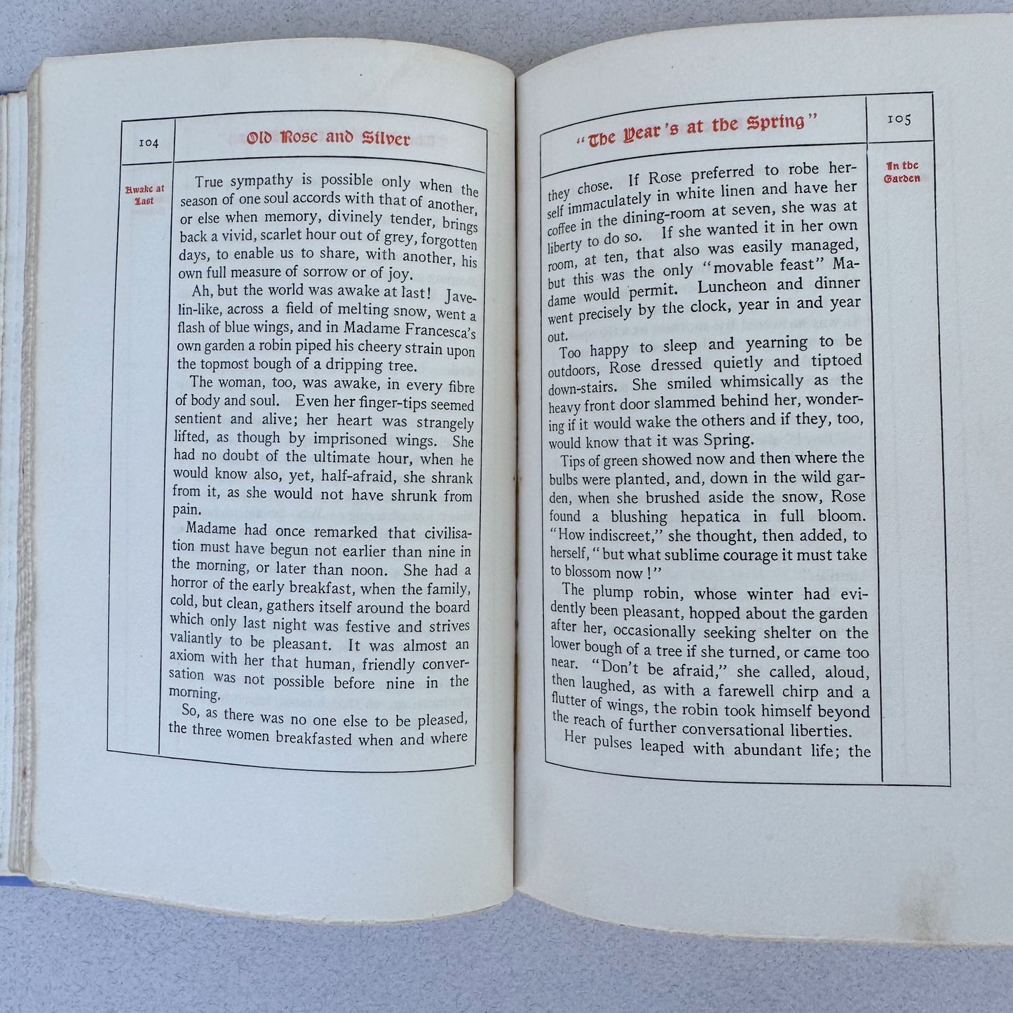 Old Rose and Silver, Myrtle Reed, 1909 First Edition