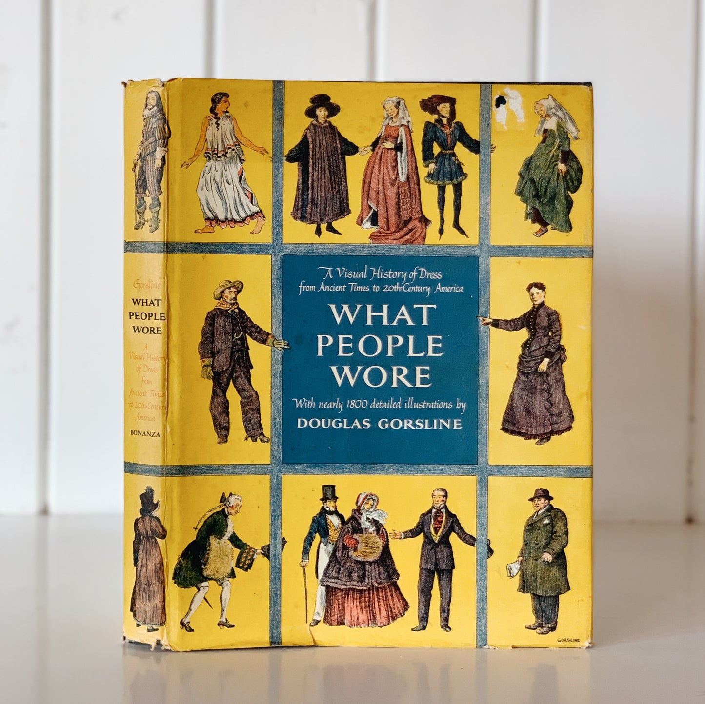 What People Wore, A Visual History of Dress, Illustrated, 1952, Hardcover with DJ