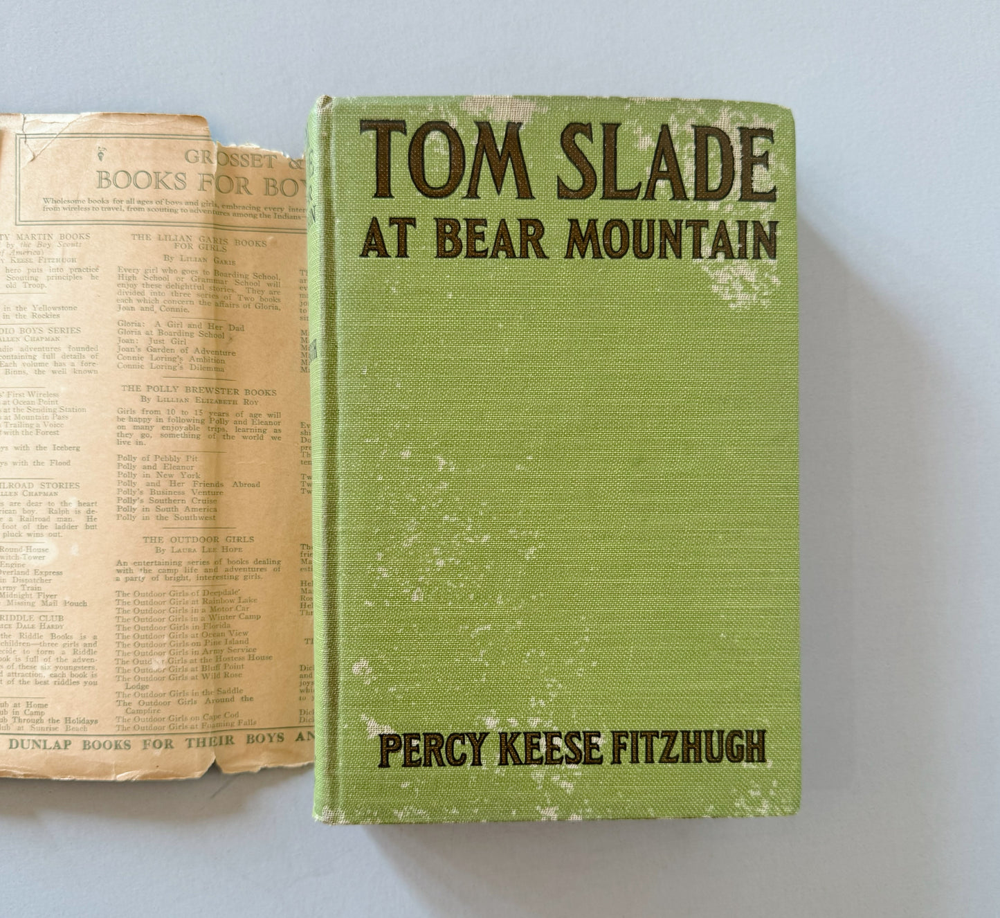 Tom Slade at Bear Mountain, Percy Keese Fitzhugh, Boy Scout Book, 1925