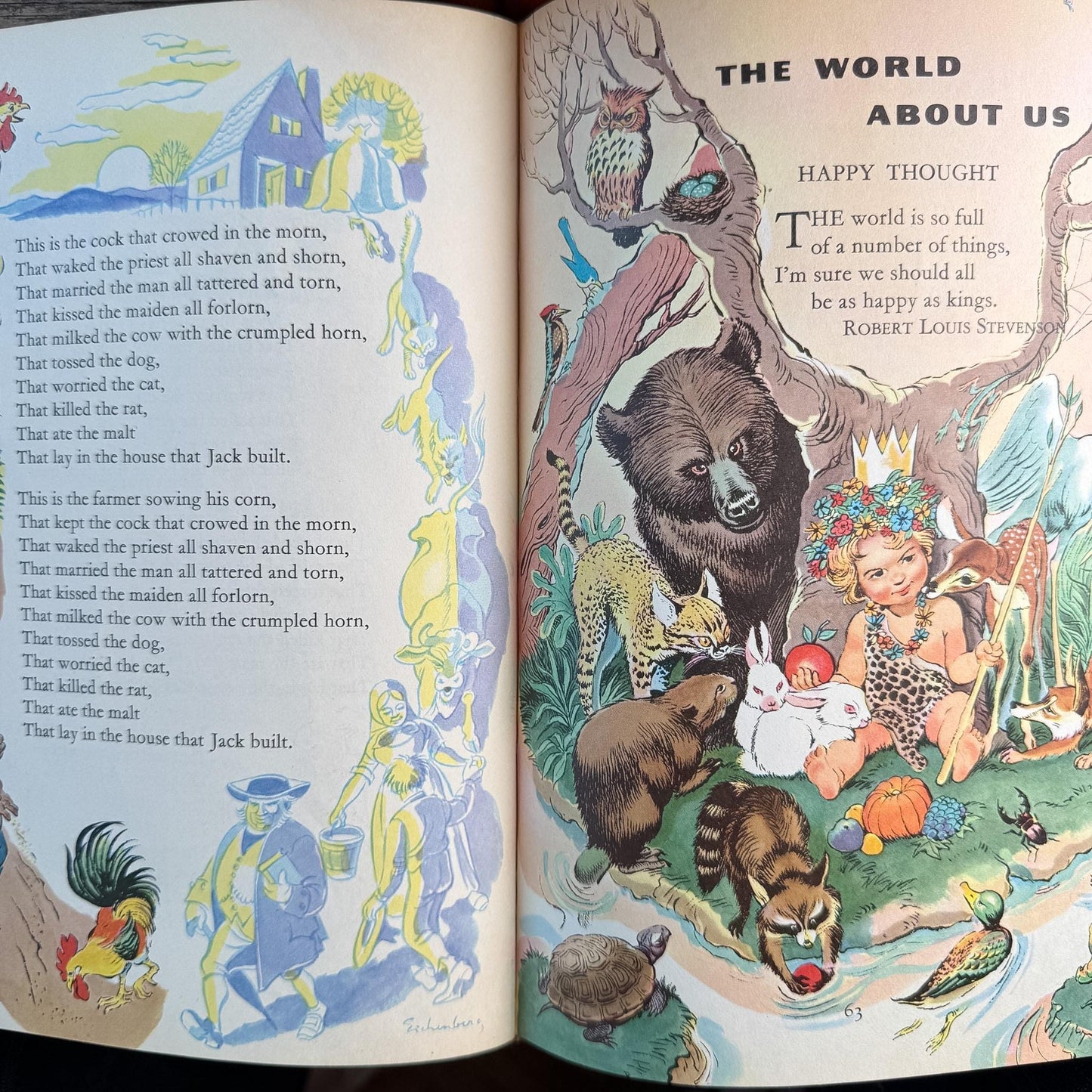 1949 Childcraft Set, Complete Childcraft How and Why Library Set, Orange Children's Books - Pretty Old Books