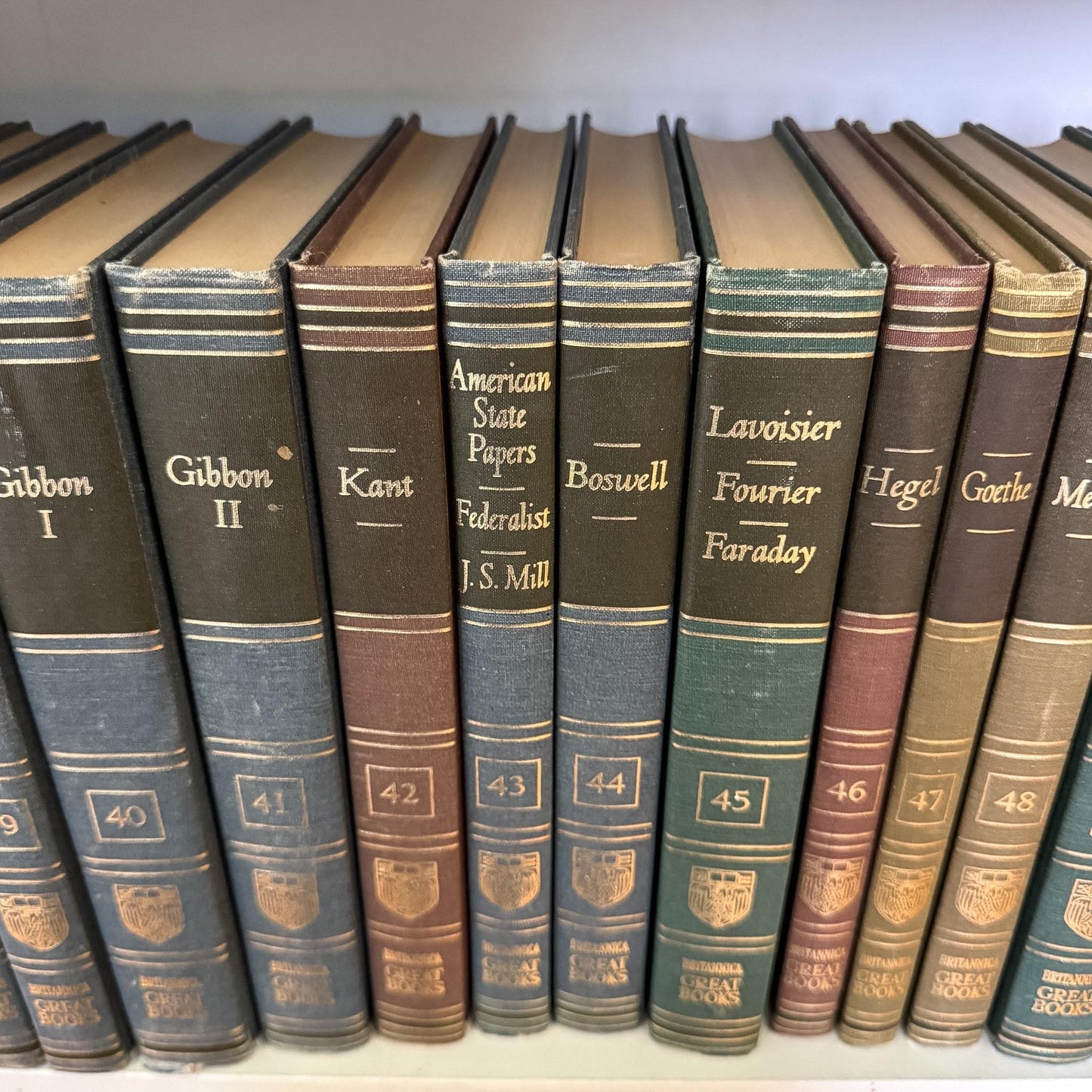 1952 Britannica Great Books of the Western World Set, 54 Volumes, Mid-Century Reference Collection - Pretty Old Books