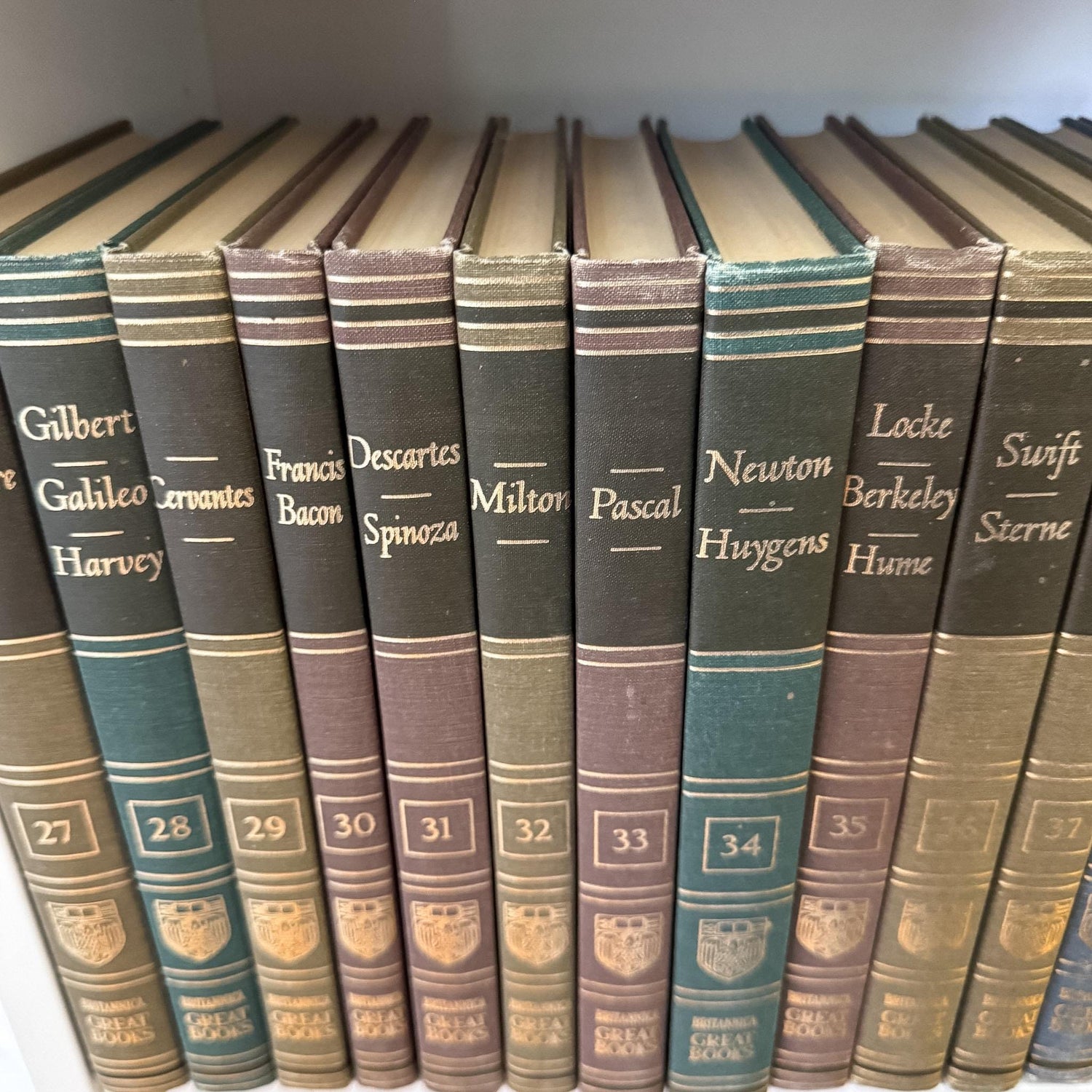 1952 Britannica Great Books of the Western World Set, 54 Volumes, Mid-Century Reference Collection - Pretty Old Books