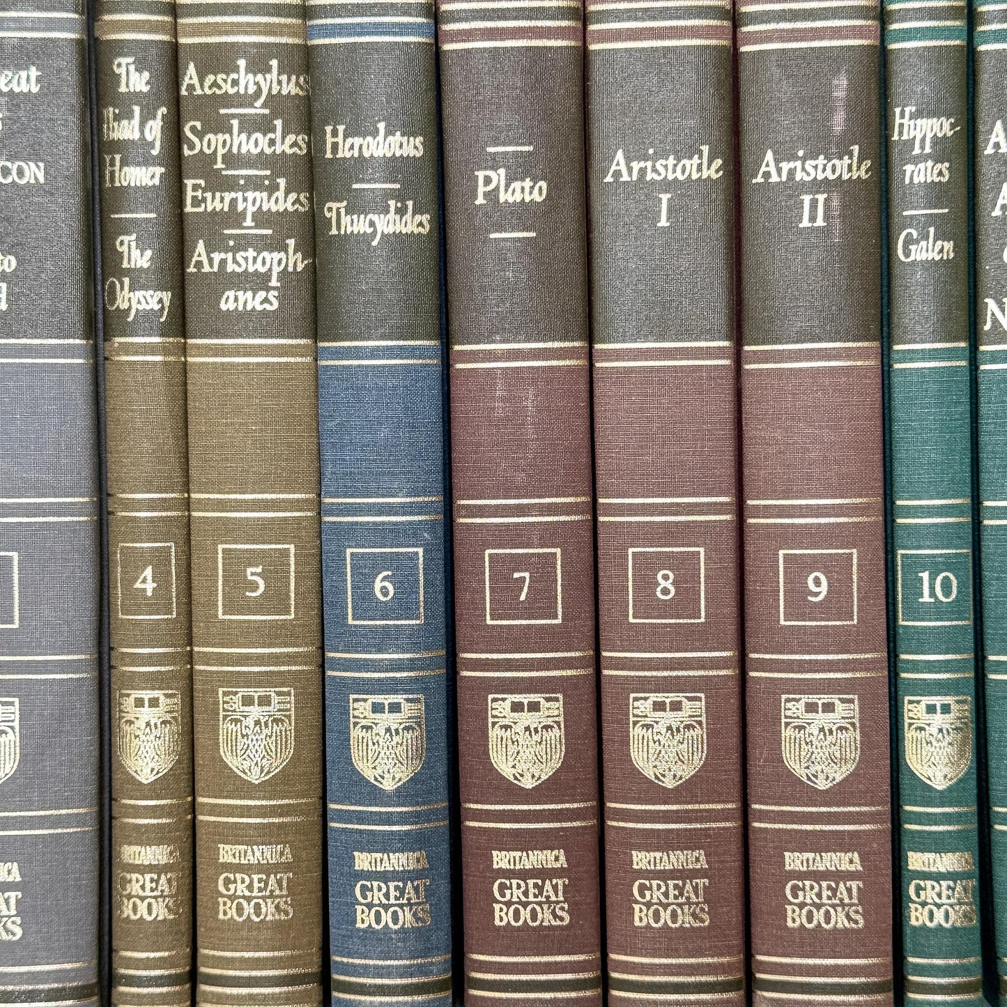 1952 Britannica Great Books of the Western World Set, 54 Volumes, Mid-Century Reference Collection - Pretty Old Books