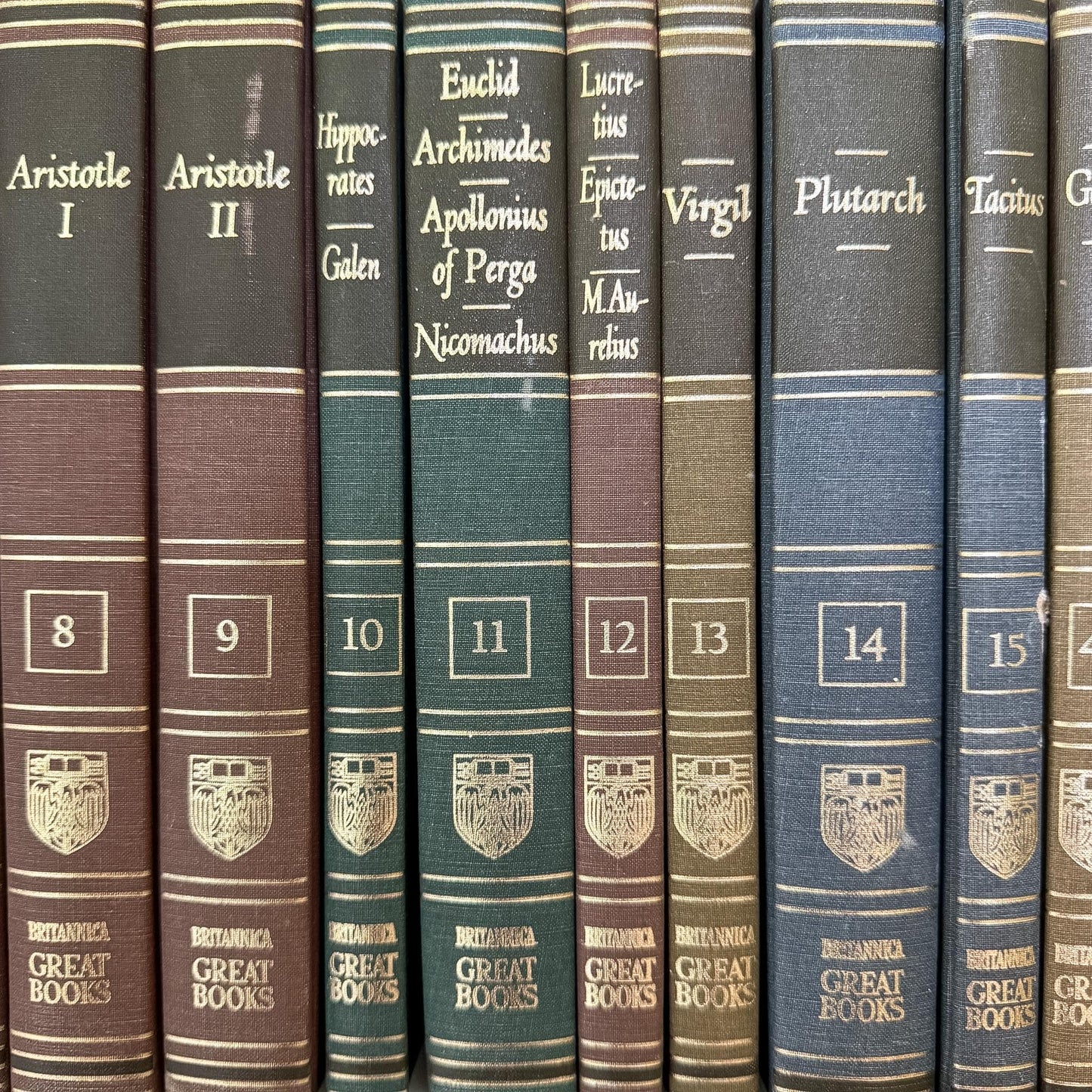1952 Britannica Great Books of the Western World Set, 54 Volumes, Mid-Century Reference Collection - Pretty Old Books