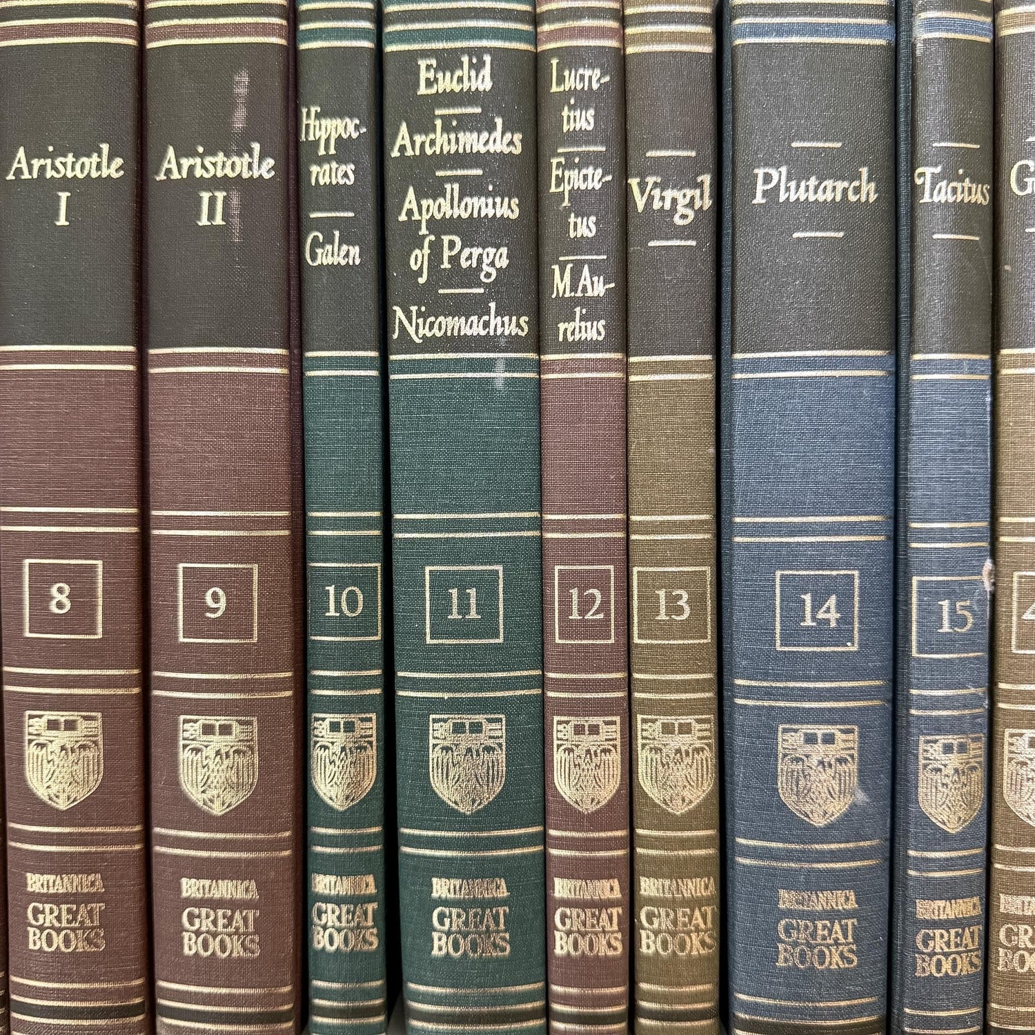 1952 Britannica Great Books of the Western World Set, 54 Volumes, Mid-Century Reference Collection - Pretty Old Books