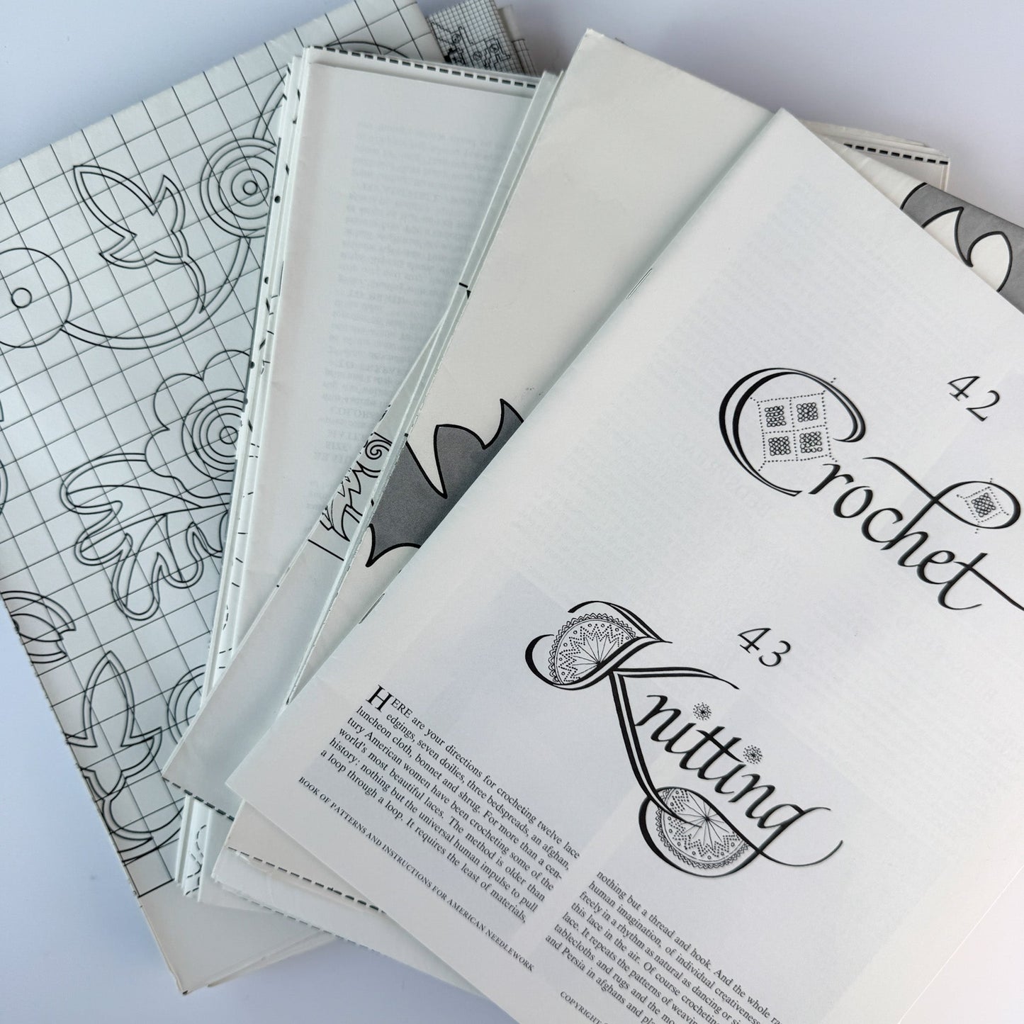 1963 Woman’s Day American Needlework Set, Rose Wilder Lane Book + Boxed Pattern Manual - Pretty Old Books