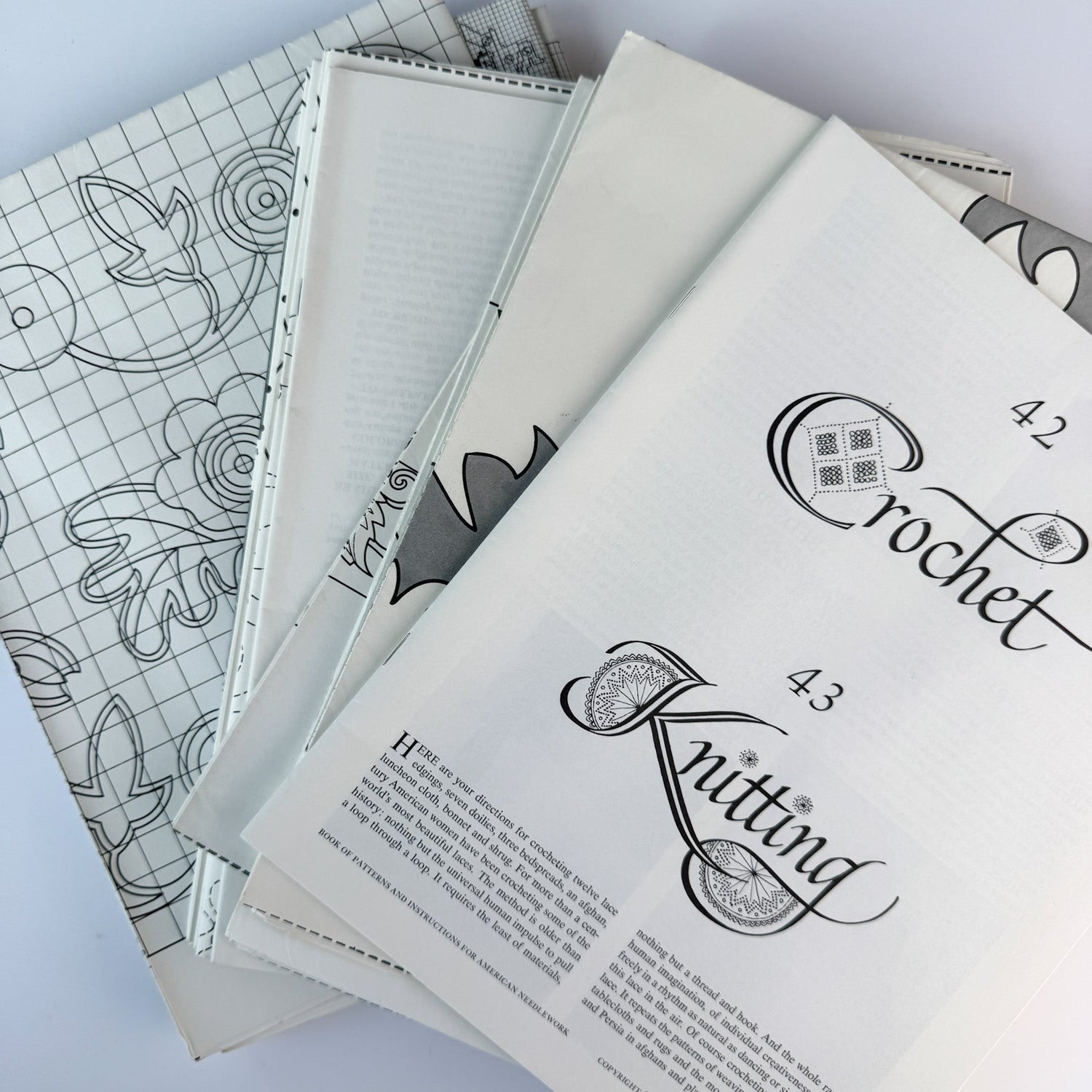 1963 Woman’s Day American Needlework Set, Rose Wilder Lane Book + Boxed Pattern Manual - Pretty Old Books