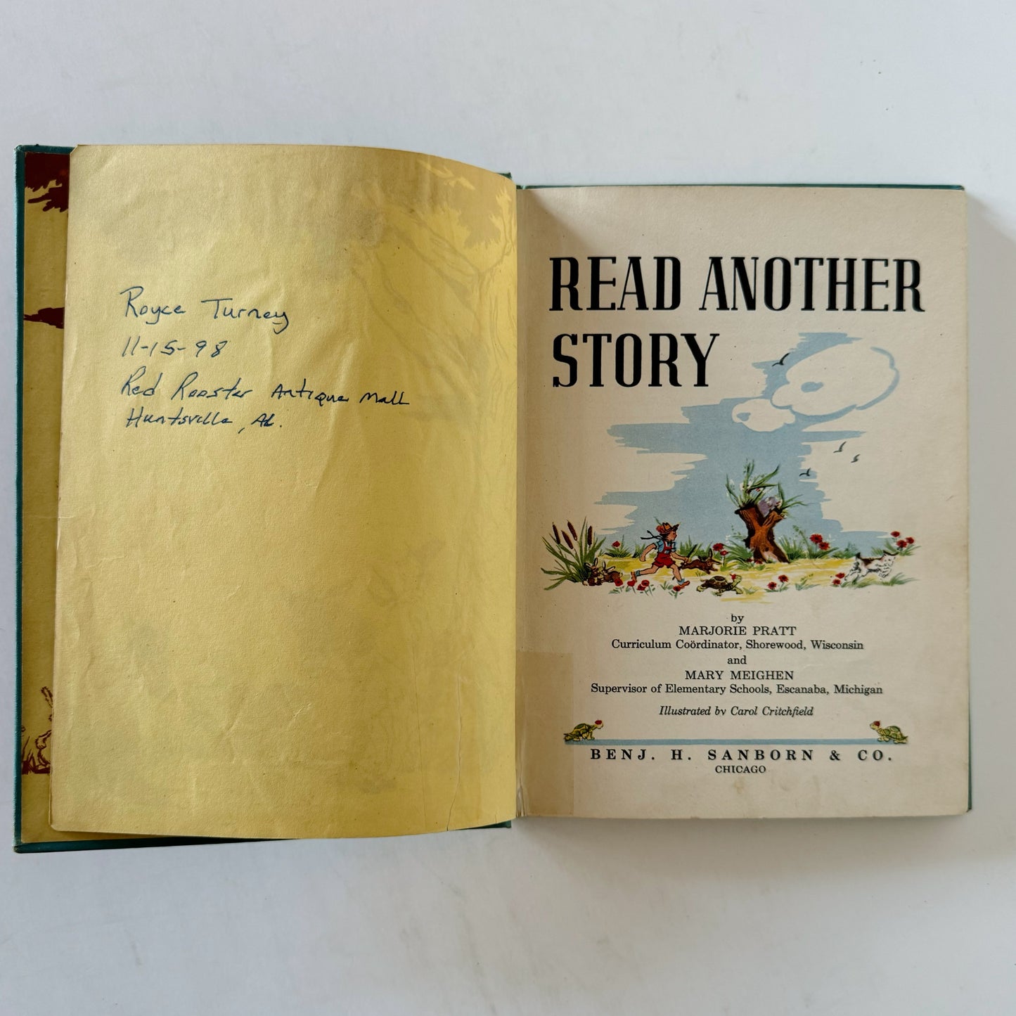 Read Another Story, Pratt and Meighen, 1939 Primer School Book