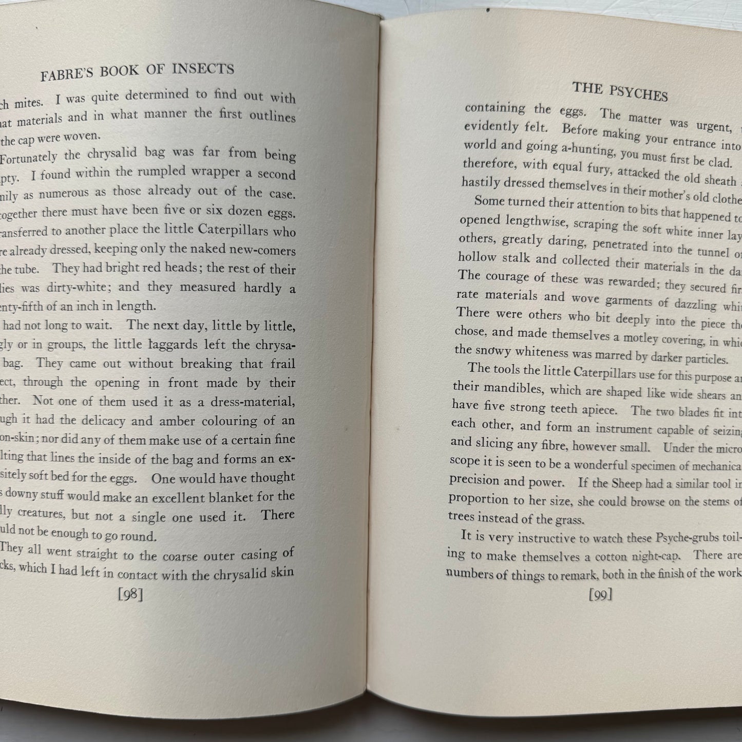 Fabre's Book of Insects, 1937 Sixth Printing, Illustrated Hardcover Nature Study