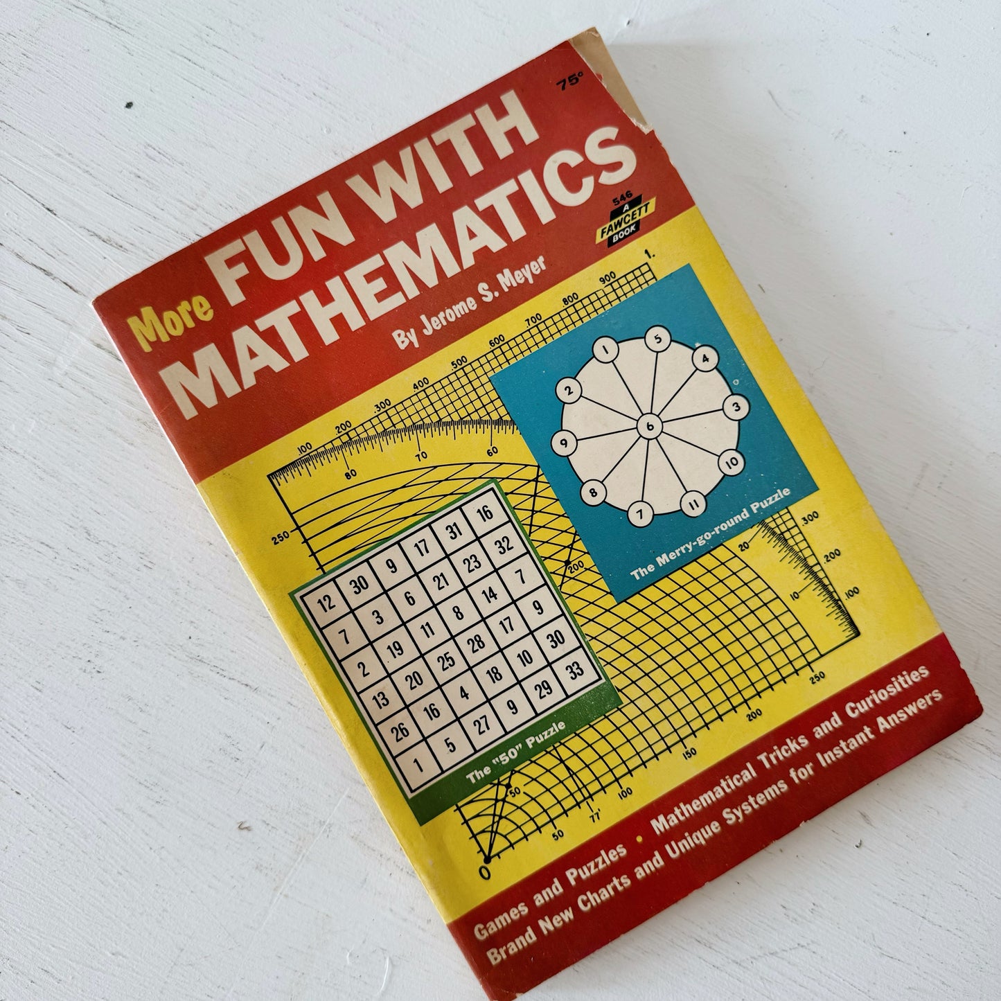 More Fun With Mathematics, 1963 Game and Puzzle Book, Jerome S. Meyer