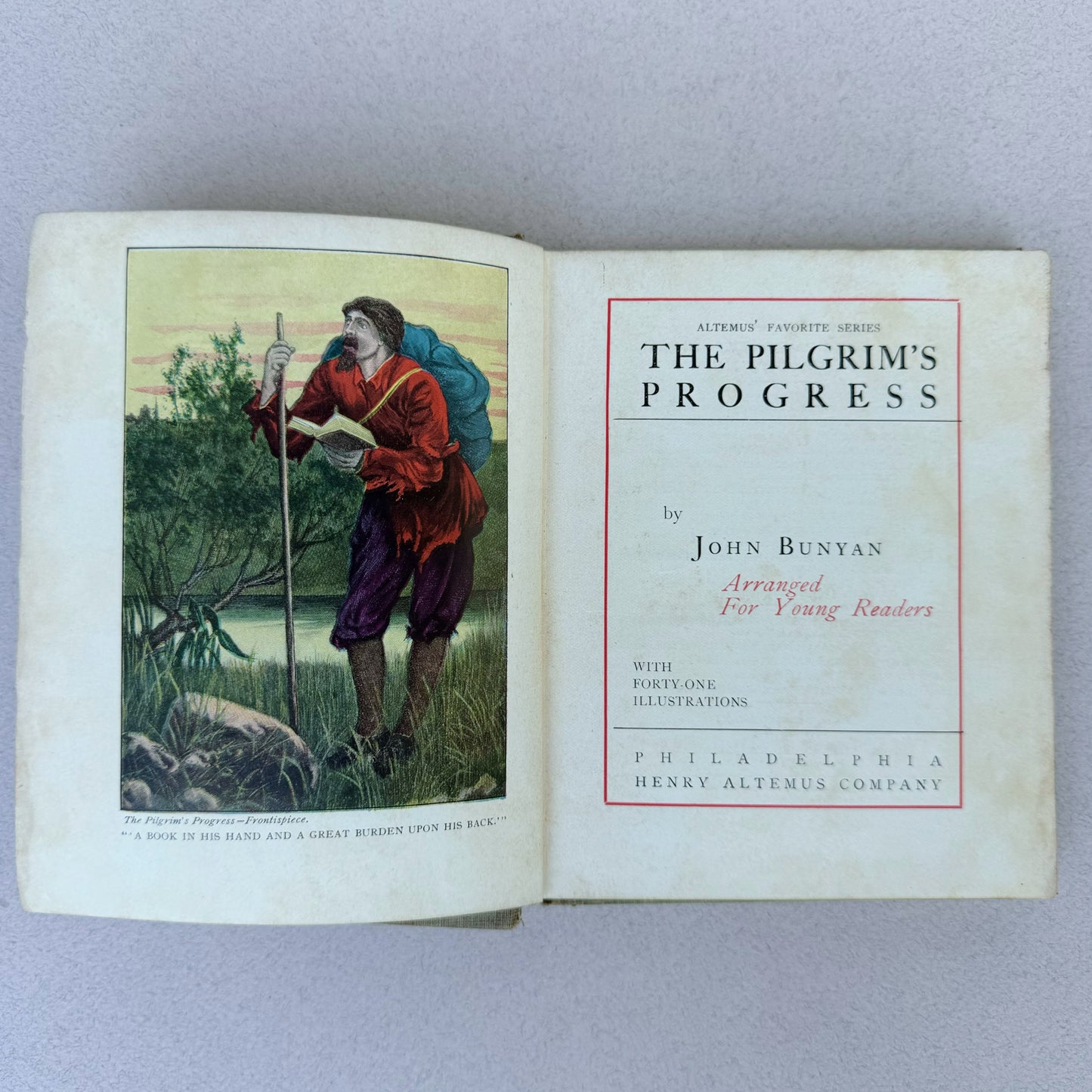 The Pilgrim's Progress, John Bunyan, Arranged For Young Readers, 1895