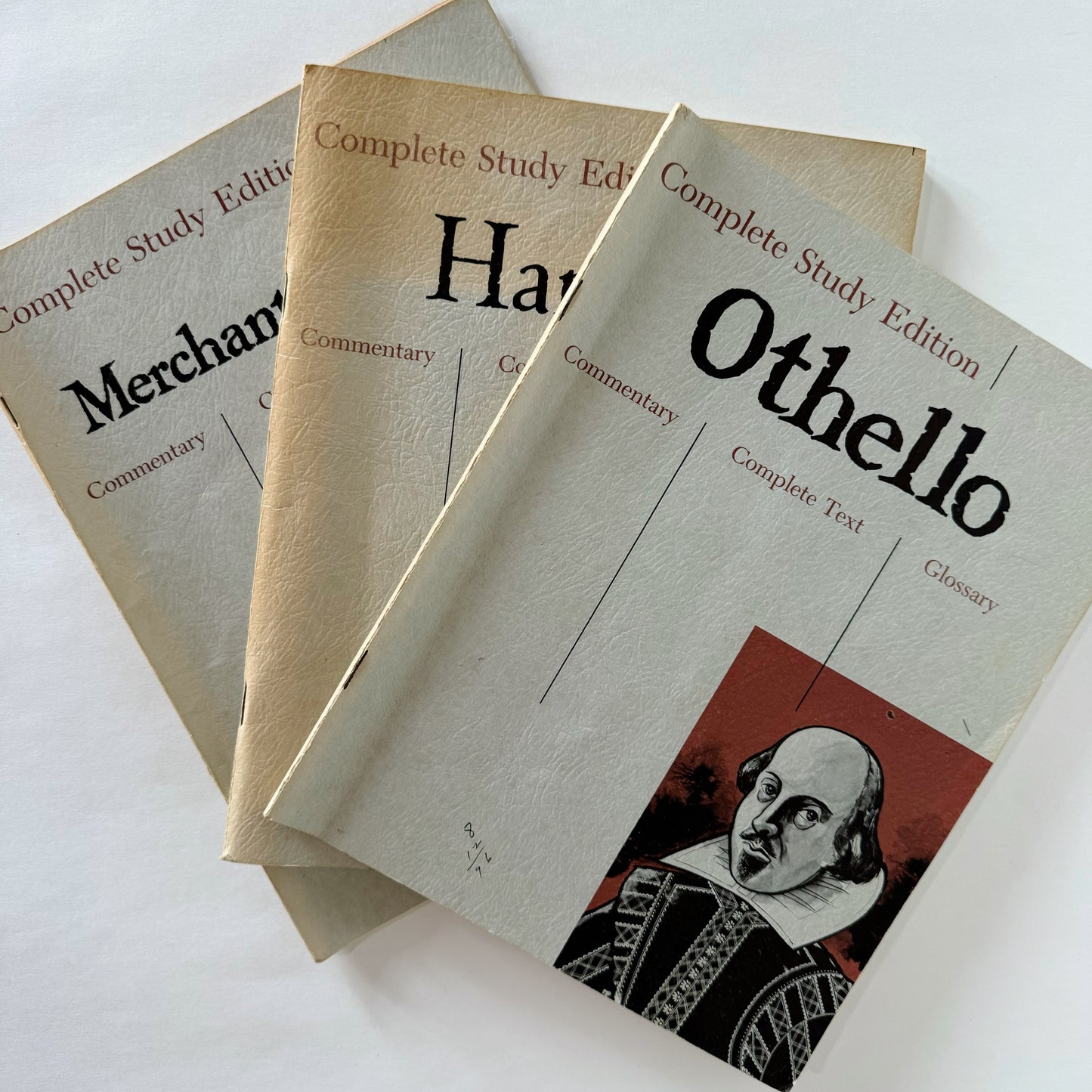 Paperback Vintage Cliff's Notes Shakespeare Set, 1967