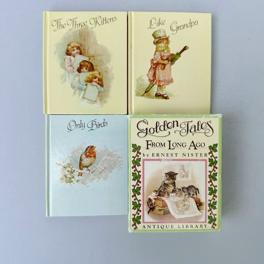 Golden Tales From Long Ago, 1979 Mini Box Set, Three Kittens, Only Birds, Like Grandpa