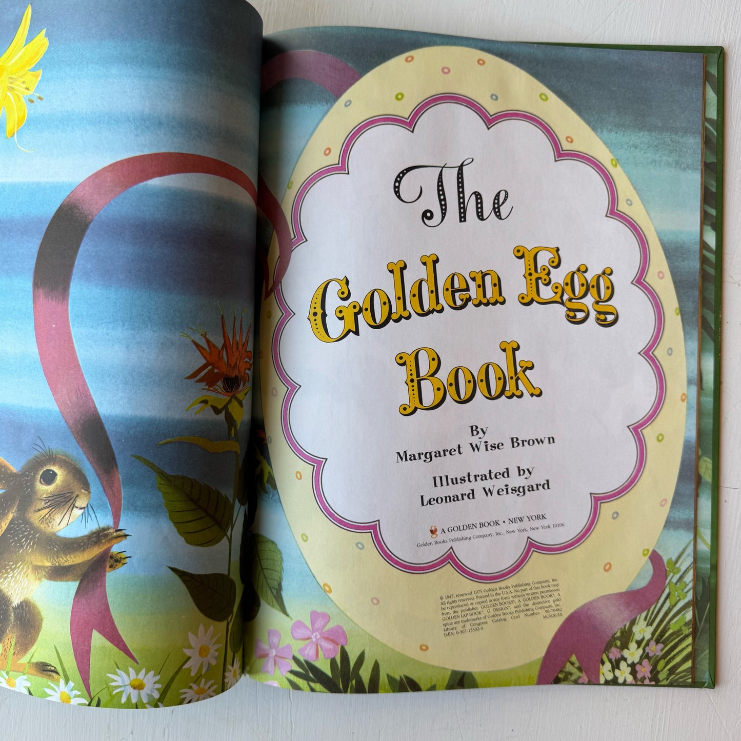 The Golden Egg Book, Margaret Wise Brown, Leonard Weisgard, Oversized Golden Book, 1999, Hardcover