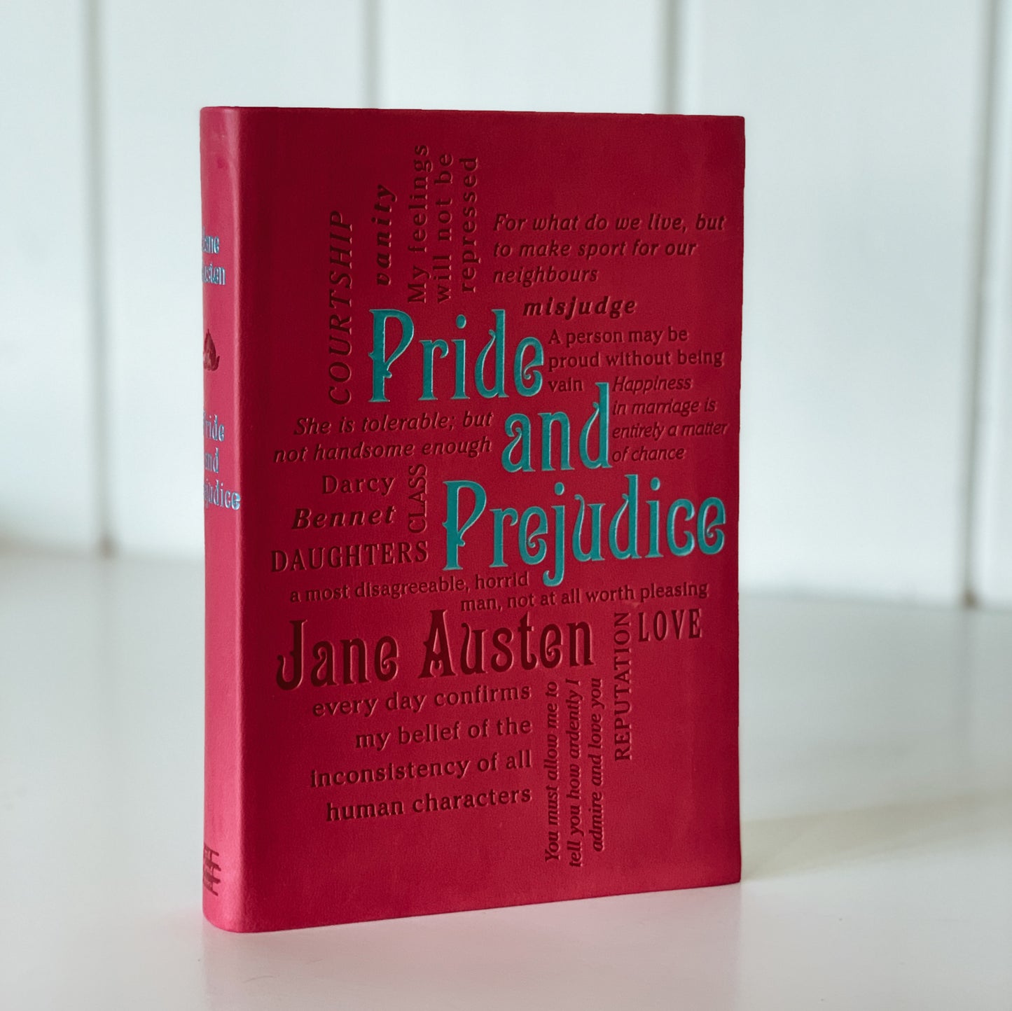 Pride and Prejudice, Jane Austen, Word Cloud Classics Edition, Pink Flexible Cover Edition, 2012