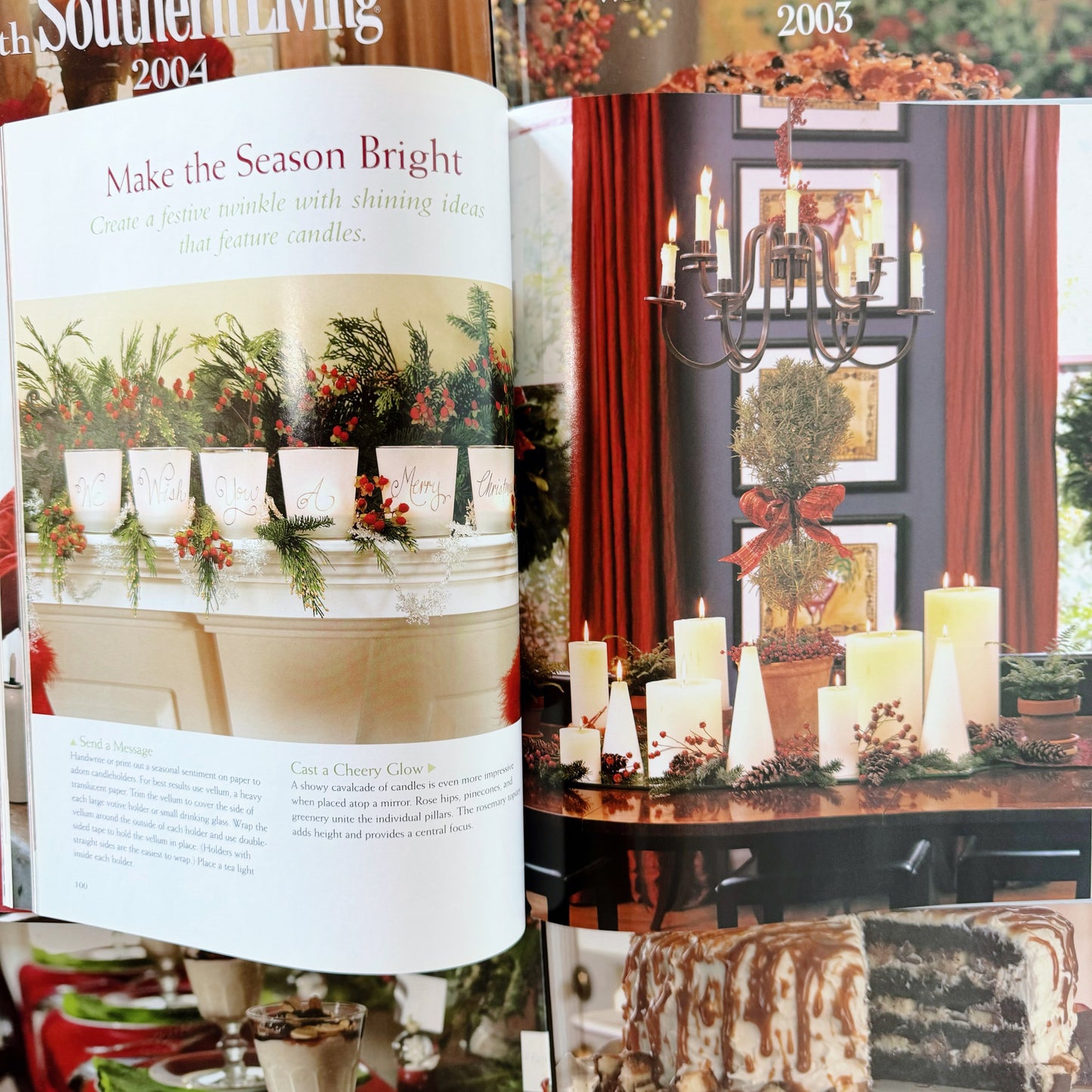 Southern Living Christmas Book Bundle, Vintage and Modern