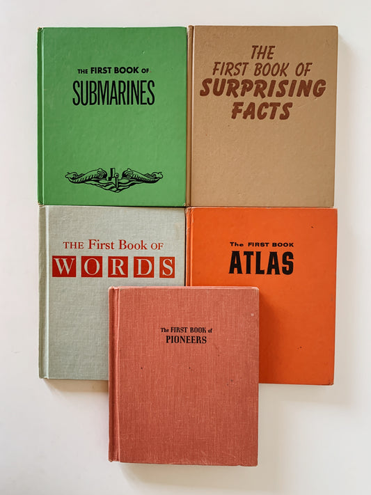Set of Five: The First Book of Pioneers, Atlas, Submarines, Words, Surprising Facts