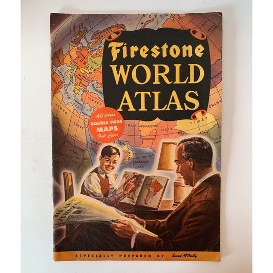 Firestone World Atlas, 1944, Rand McNally,