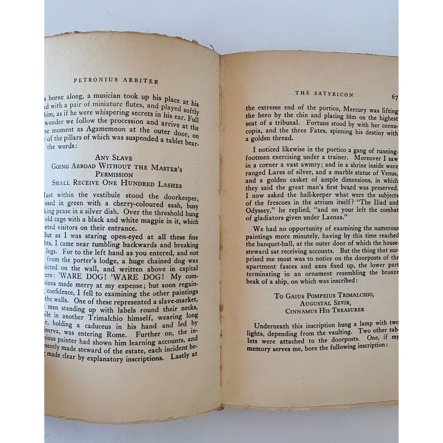 The Satyricon of Petronius, 1930, Privately Printed Oscar Wilde Translation
