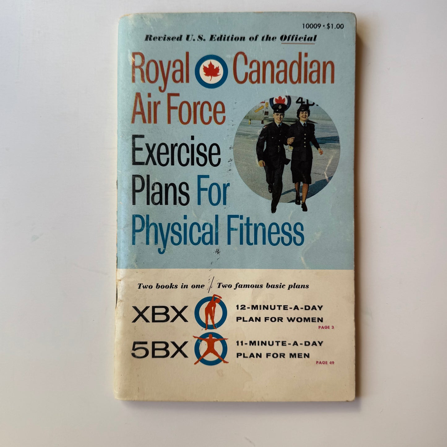 Royal Canadian Air Force Exercise Plans, 1962, Vintage Flight Attendant Exercise Plans