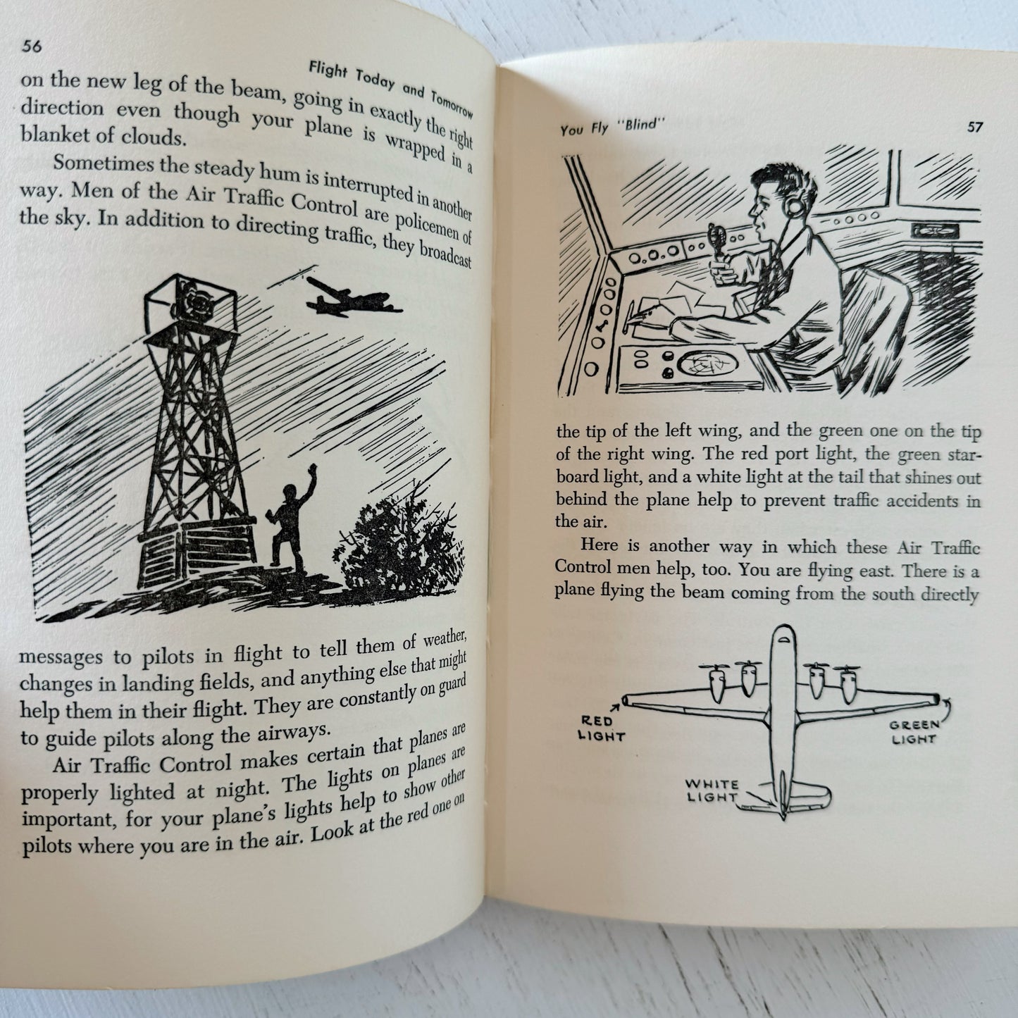 Flight Today and Tomorrow, 1953 Illustrated Children's Nonfiction Hardcover