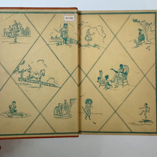 Pinocchio, C. Collodi, Antique Orange Hardcover Children's Classic