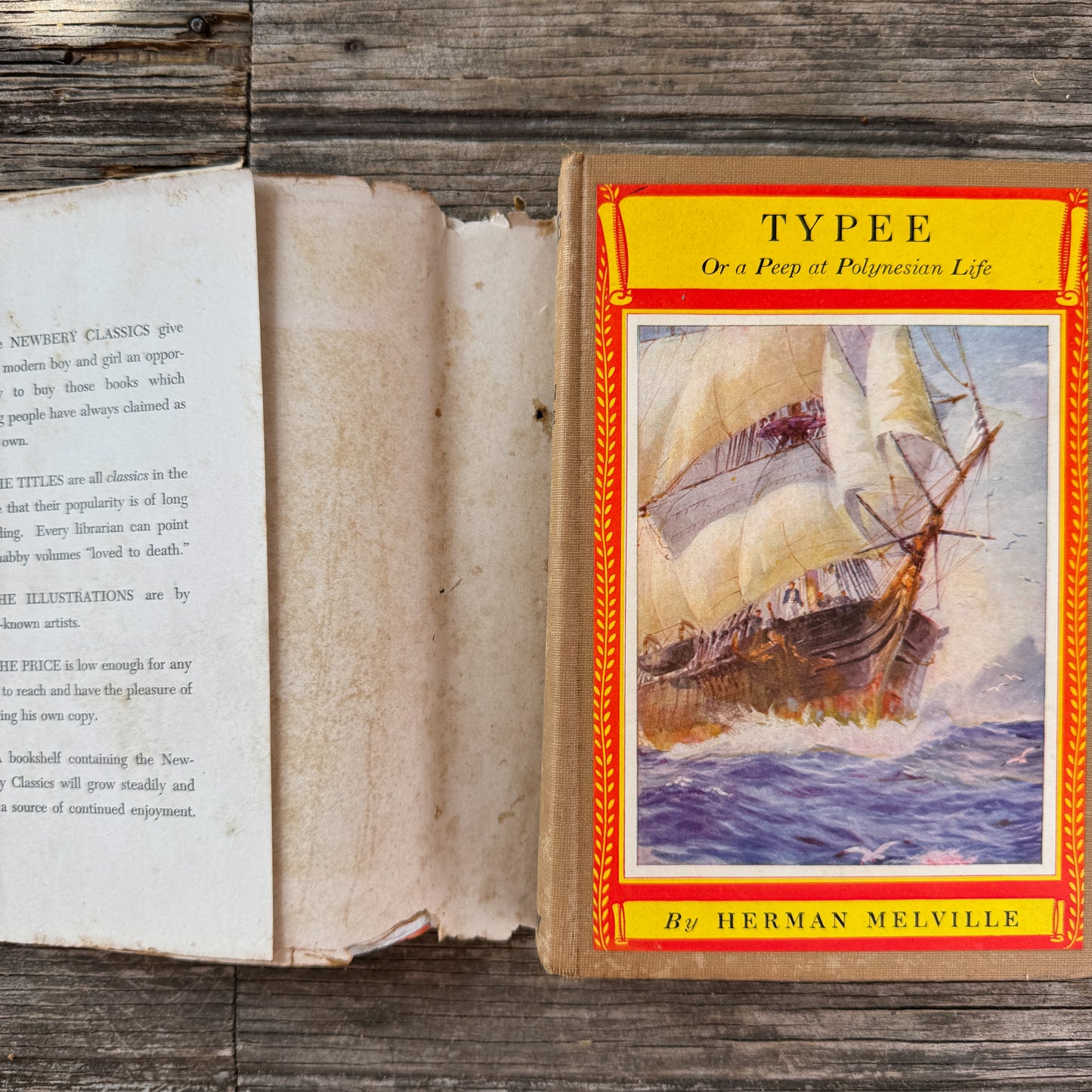 Typee, Or a Peep at Polynesian Life, Herman Melville, Newbery Classics Edition