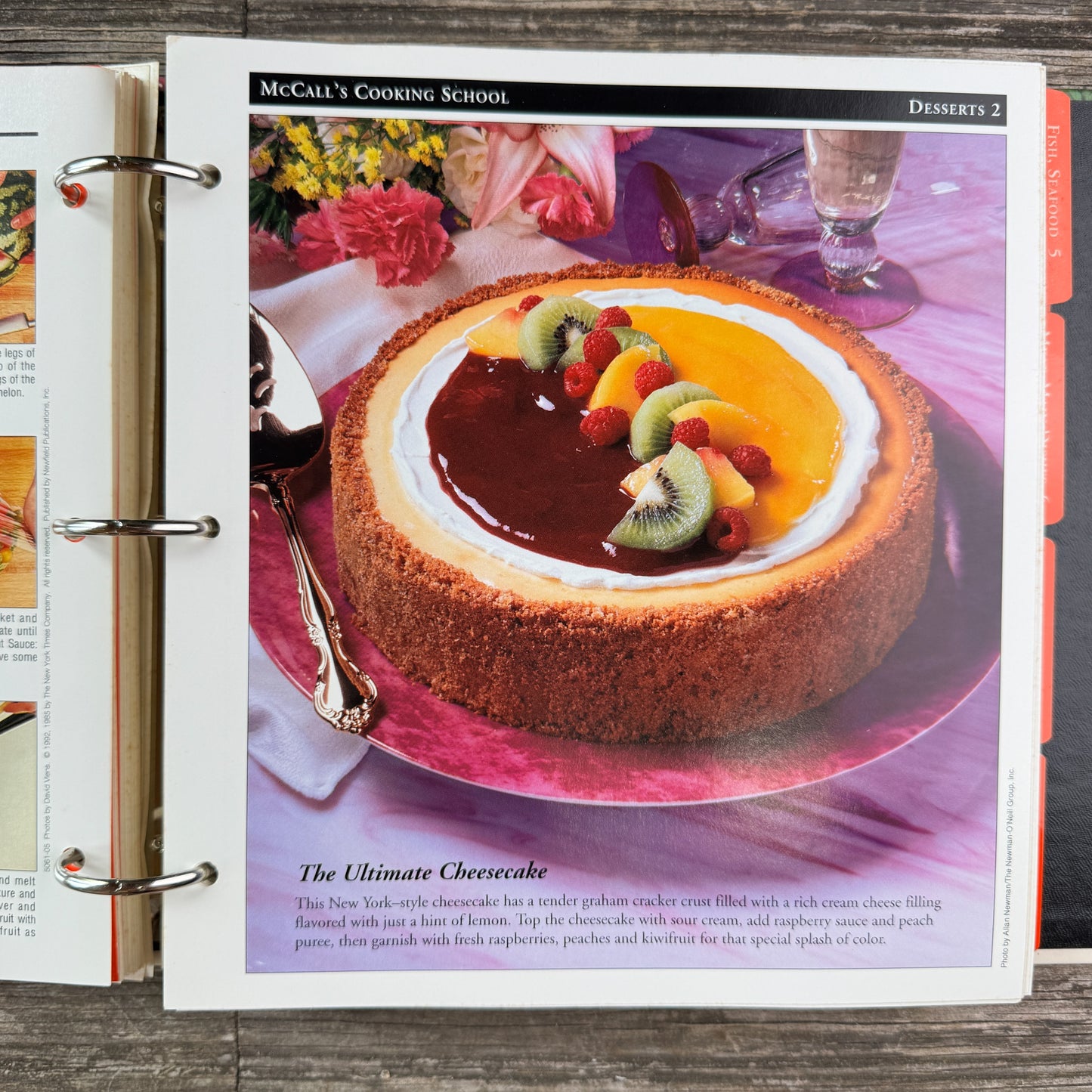 McCall’s Cooking School, Large Binder Book, 1992