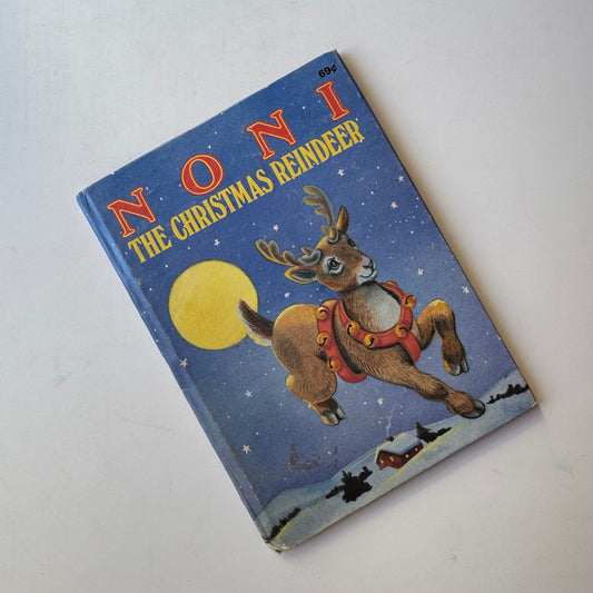 Noni the Christmas Reindeer, Checkerboard Press Junior Elf Book, Hardcover, 1979