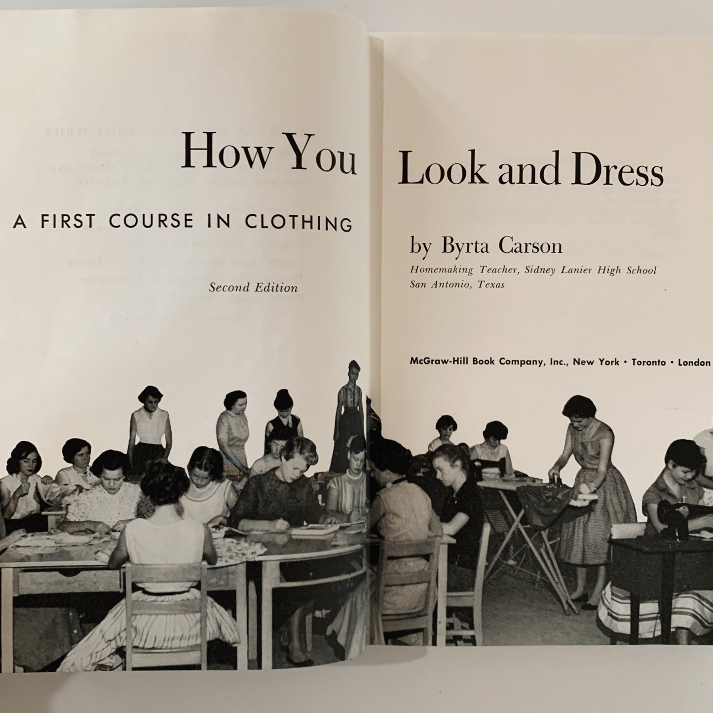 How You Look and Dress: A First Course in Clothing, Home Ec. Textbooks, 1955