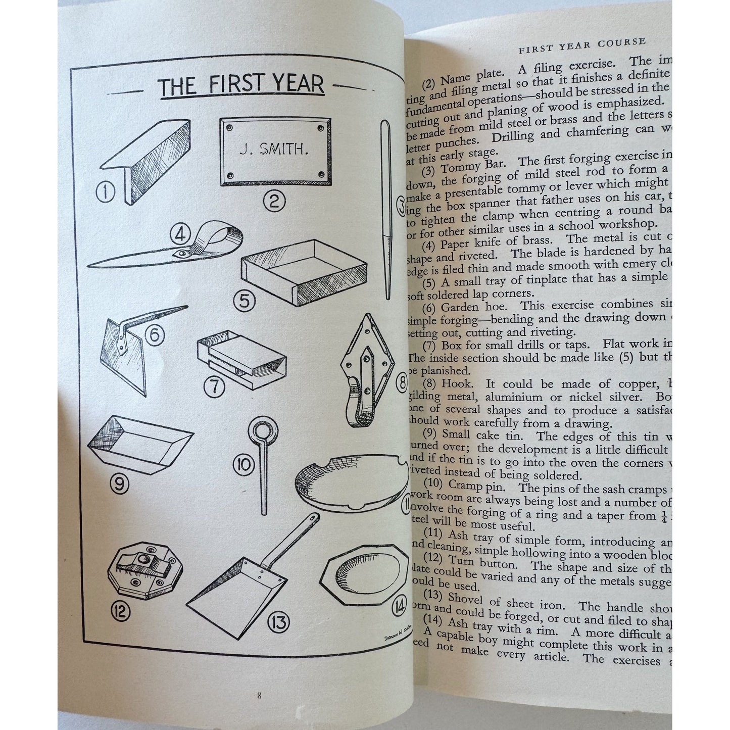 Handcraft in Metal, A Text Book For The Use of Teachers, Students, and Craftsmen, 1955 Illustrated