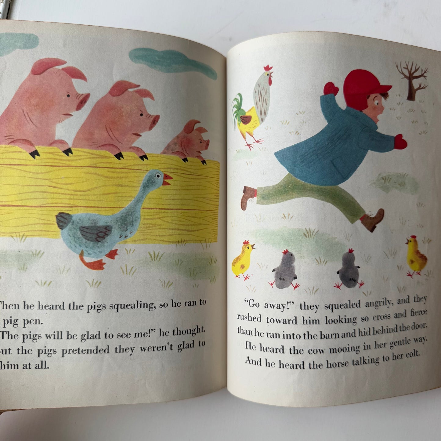 Vintage Golden Book Bundle, Donald Duck, Johnny Appleseed, Hansel & Gretel, Little Galoshes, Little Red Hen