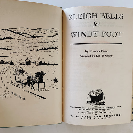 Sleigh Bells for Windy Foot, Frances Frost, 1948, Mid-Century Kids Fiction