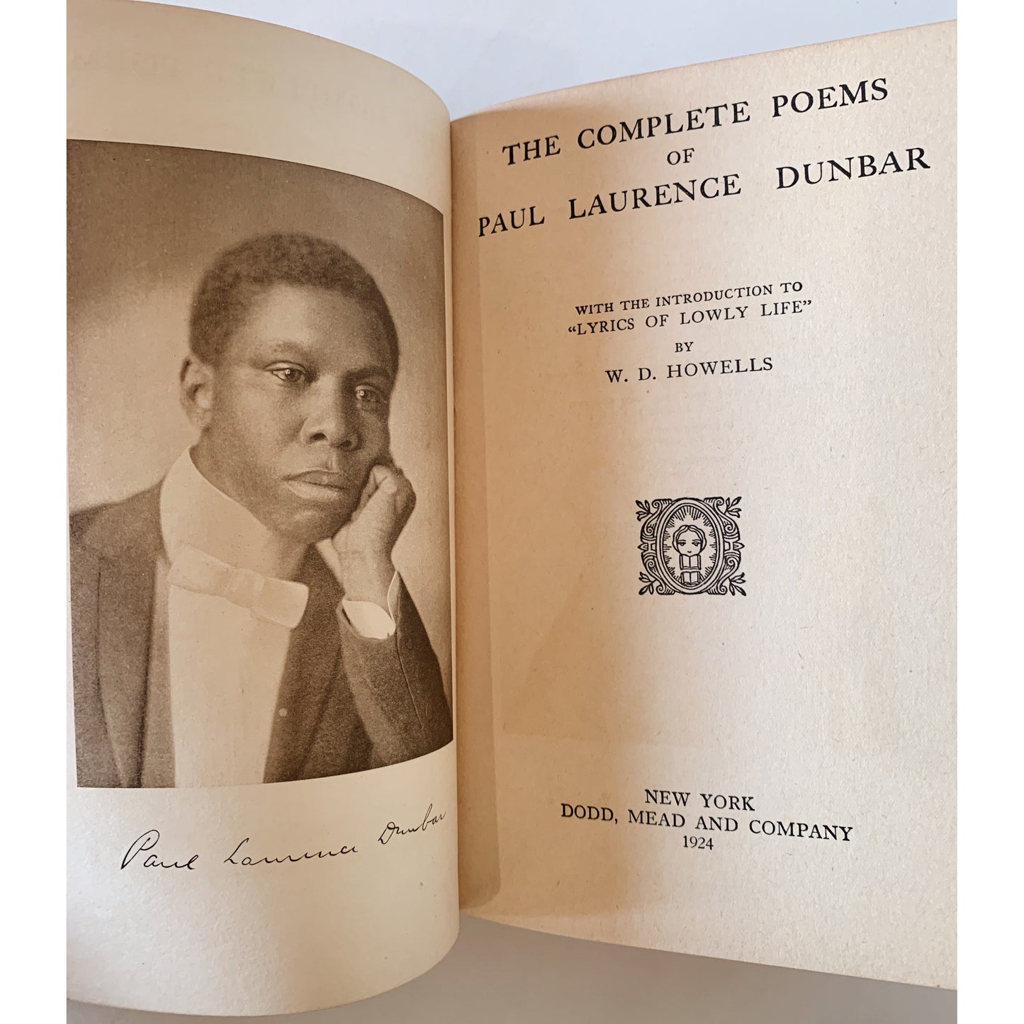 The Complete Poems of Paul Laurence Dunbar, 1924, Hardcover, African American Poetry
