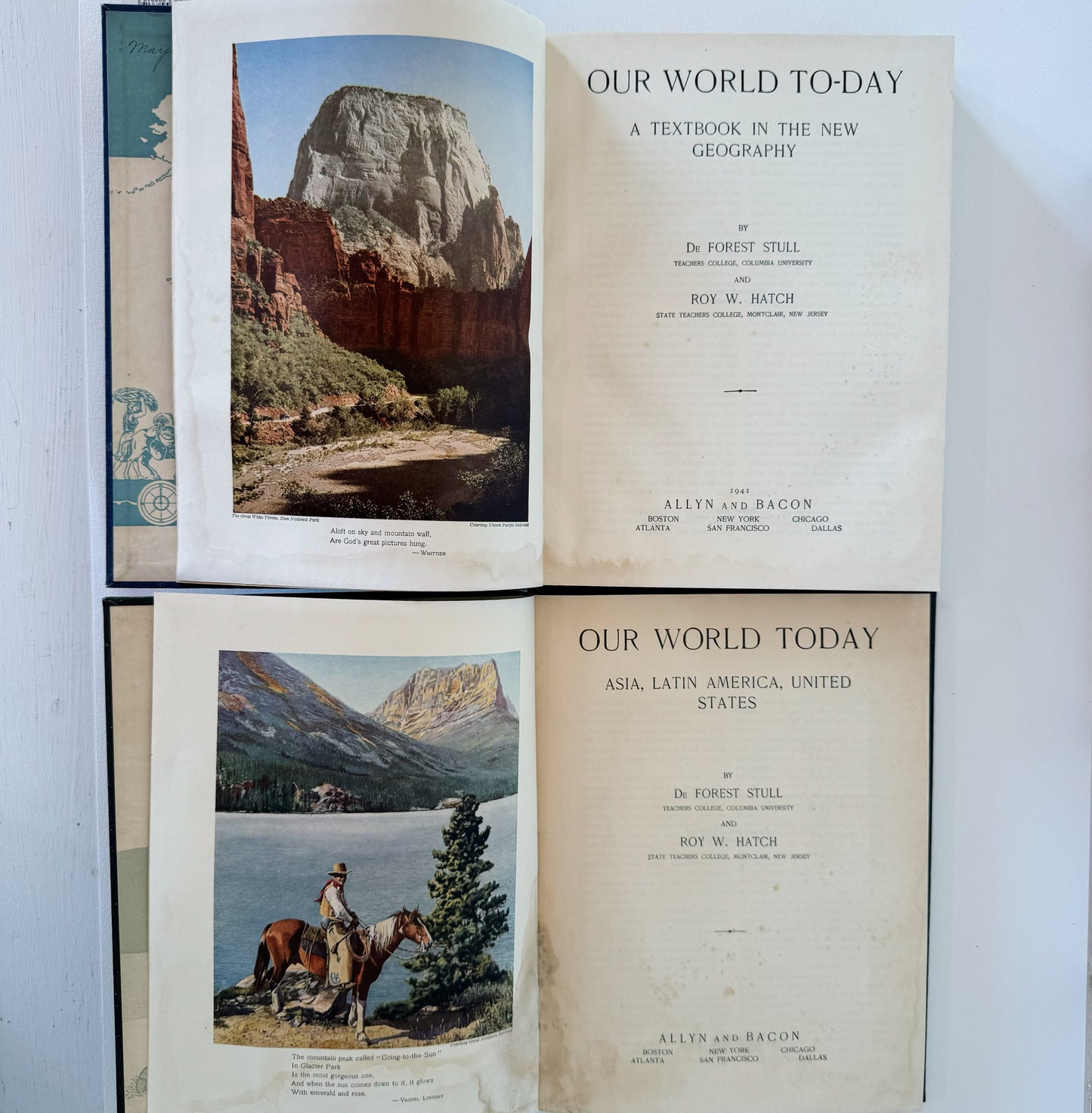 Our World Today, Mid Century Geography School Book Set